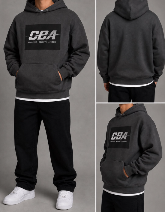 CBA Bold Slash Logo Hoodie — Classic Streetwear Pullover