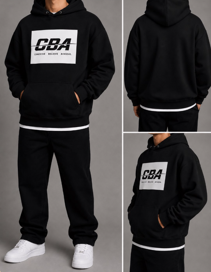 CBA Bold Slash Logo Hoodie — Classic Streetwear Pullover